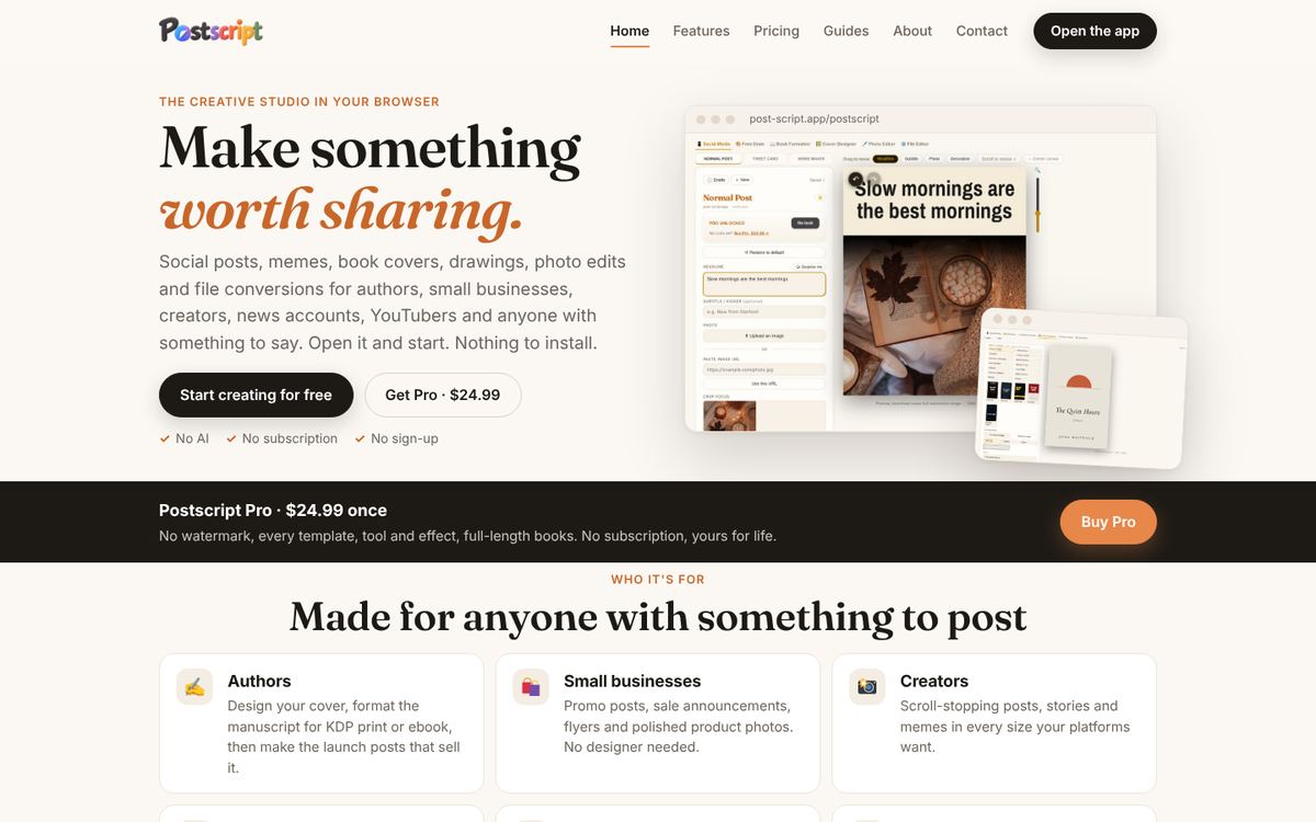 Postscript homepage