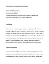 First page of the literature review